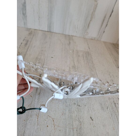 Light up large star AS IS silver Xmas hanging unique home decor - Picture 5 of 10